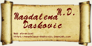 Magdalena Dašković vizit kartica